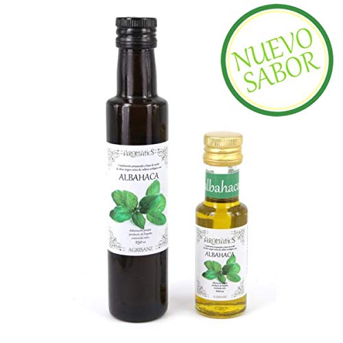 Aceite de oliva virgen extra y ALBAHACA BIO 100 ml