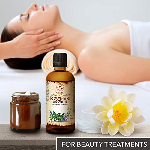 Aceite de Romero 2 x 100ml - Rosmarinus Officinalis - España - 100% Puro y Natural - Mejor para Aromaterapia - Baño de Aroma - Difusor - Fragancia para el Hogar - Rosemary Essential Oil 200ml