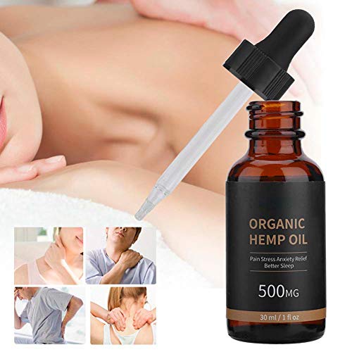 Aceite de semilla de cáñamo - El aceite de semilla de cáñamo orgánico cae 30 ml para la cara/el aceite de masaje corporal Mejore la piel hidratante para el cuidado de la piel del sueño