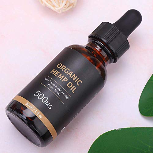 Aceite de semilla de cáñamo - El aceite de semilla de cáñamo orgánico cae 30 ml para la cara/el aceite de masaje corporal Mejore la piel hidratante para el cuidado de la piel del sueño