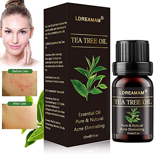 Aceite esencial de árbol de té,tee tree oil,ceites de aceites esenciales,Aromaterapia Aceite Aromático,para Humidificador y Difusor Aroma,para cara y Cuerpo masaje