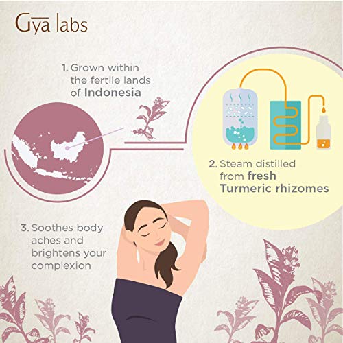 Aceite esencial de cúrcuma: una belleza renovada libre de los signos del envejecimiento (10 ml) - Aceite de cúrcuma 100% puro de grado terapéutico