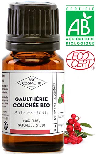 Aceite esencial de gaulteria acostada orgánico - MyCosmetik - 10 ml
