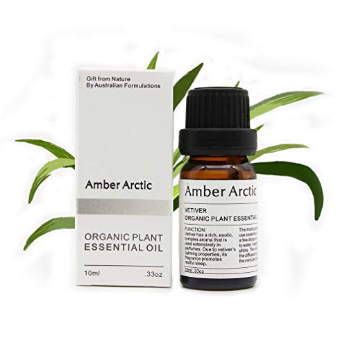 Aceite esencial de vetiver - 100% puro Aceite esencial de grado terapéutico, aceites de vetiver de aromaterapia natural para difusor