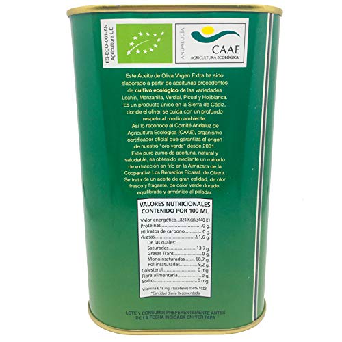 Aceite Oliva Virgen Extra Ecológico Oro Natura, 2,5L