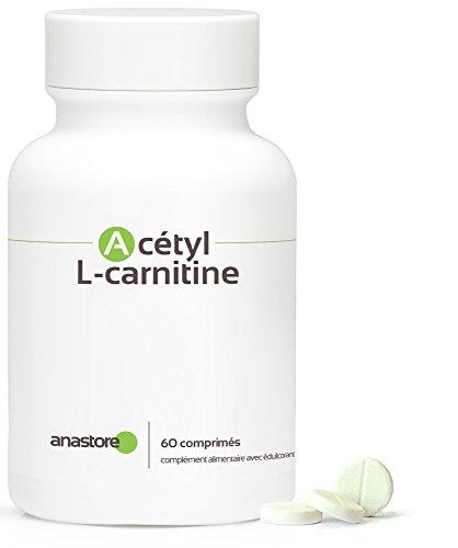 ACETIL L - CARNITINA * 500 mg / 60 comprimidos * Cardiovascular (glucosa), Cerebro, Equilibrio emocional, Rendimiento deportivo, Visión * Garantía de satisfacción o reembolso * Fabricado en Francia
