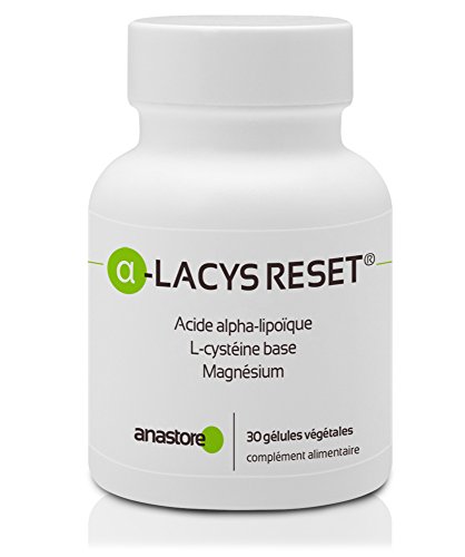 Ácido alfa lipoico (alfa-LACYS RESET®) con base de L-Cisteína, Magnesio* 300mg/30cápsulas *potente acelerador y regulador del rendimiento * útil contra la diabetes, reduce la fatiga*