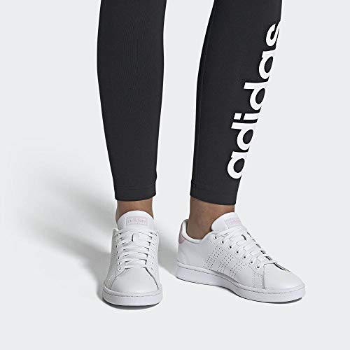 adidas Advantage, Sneaker Womens, Footwear White/Footwear White/Light Granite, 39 1/3 EU