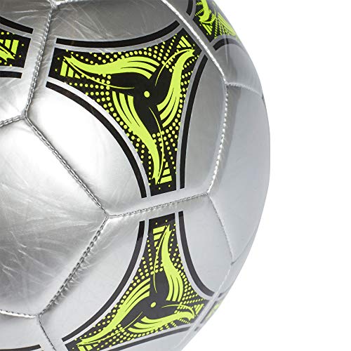 adidas Conext 19 Capitano Ball Balón de Fútbol, Unisex, Plata (Silver Metallic/Black/Solar Yellow), 5