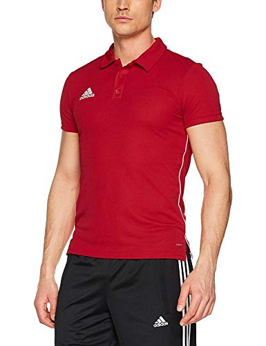 Adidas CORE18 Camiseta Polo, Hombre, Power Red/White, M