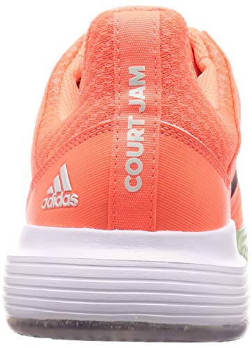Adidas CourtJam Bounce M, Zapatos de Tenis para Hombre, Dash Green/Signal Coral/Tech Purple, 44.67 EU