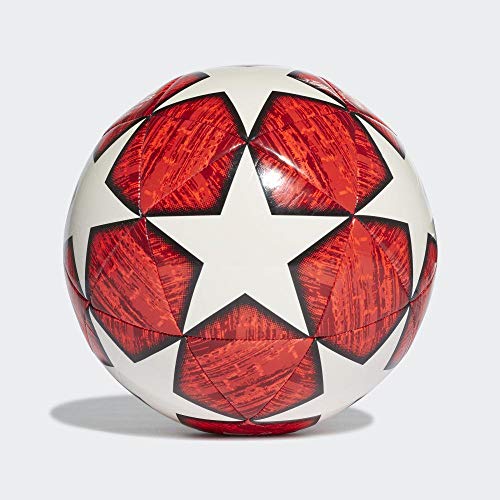 adidas Finale M CPT - Balon de fútbol, Off White/Power Solar Active Red/Black, 5