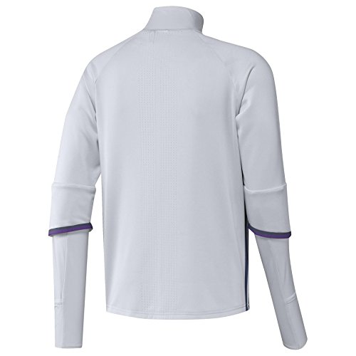 adidas Real Madrid CF TRG Sudadera, Hombre, Blanco / Morado, S