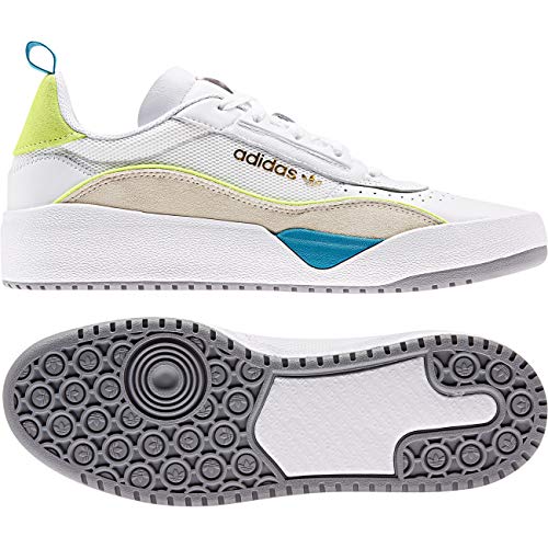 adidas Skateboarding Liberty Cup, Footwear White-Chalk White-hi-Res Yellow, 8,5