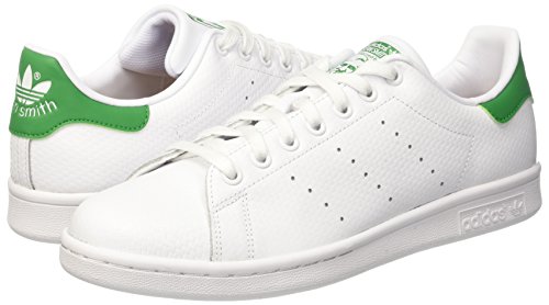 adidas Stan Smith, Zapatillas De Deporte, Hombre, Blanco (Ftwwht/Ftwwht/Green), 42 EU