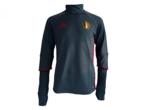 adidas Sudadera rbfa Bélgica Superior de Entrenamiento, Todo el año, Hombre, Color Gris - Boonix/Scarle/Black, tamaño XS