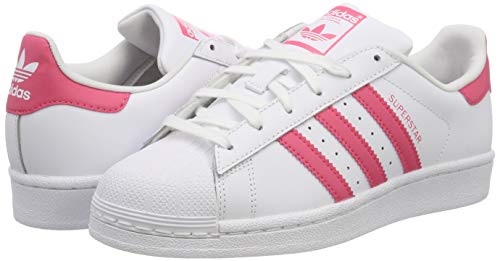 Adidas Superstar J, Zapatillas de Gimnasia Unisex Niños, Blanco (FTWR White/Clear Pink/Clear Pink FTWR White/Clear Pink/Clear Pink), 37 1/3 EU