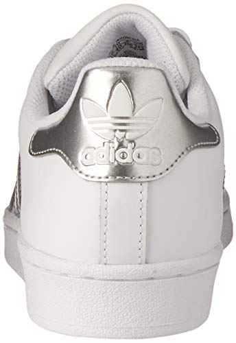 adidas Superstar, Zapatillas de deporte Unisex Adulto, Blanco (Footwear White/Silver Metallic/Core Black), 37 1/3 EU