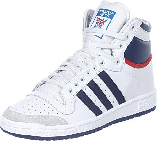 adidas Top Ten Hi - Zapatillas unisex para adulto, de moda, Blanco (blanco), 40 EU