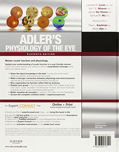 Adler's Physiology of the Eye: Expert Consult - Online and Print, 11e