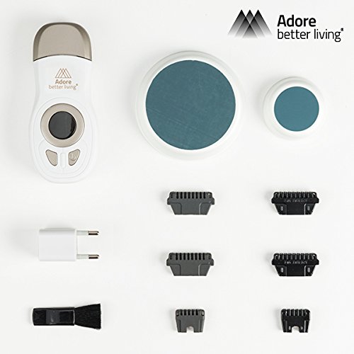 Adore Better Living Pearl Power Pro - Depiladora eléctrica inalambrica, accesorios, 3 intensidades