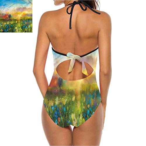 Adorise - Bikini de dos piezas con diseño de folclore nativo y totalmente funcional Multi 30 52