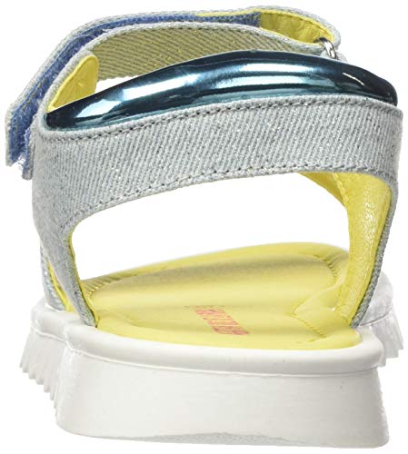 Agatha Ruiz de la Prada 202960, Sandalias con Punta Abierta para Niñas, Azul (Vaquero (Textil Metalizado) Paprika), 28 EU