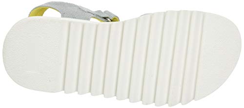 Agatha Ruiz de la Prada 202960, Sandalias con Punta Abierta para Niñas, Azul (Vaquero (Textil Metalizado) Paprika), 28 EU