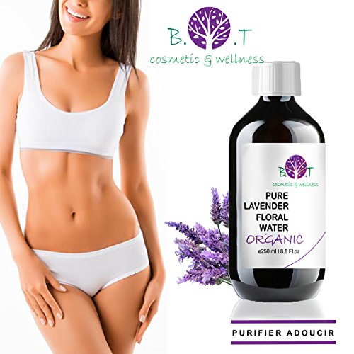 Agua Floral Puro Ecológico Hidrolato de Lavanda ORGÁNICO Piel Sensible/Piel Madura 250 ml