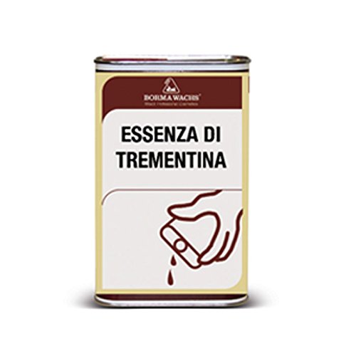 Aguarrás puro Borma es un producto incoloro de origen vegetal, diluyente de esmaltes de aceite natural o sintéticos - 1 litro -