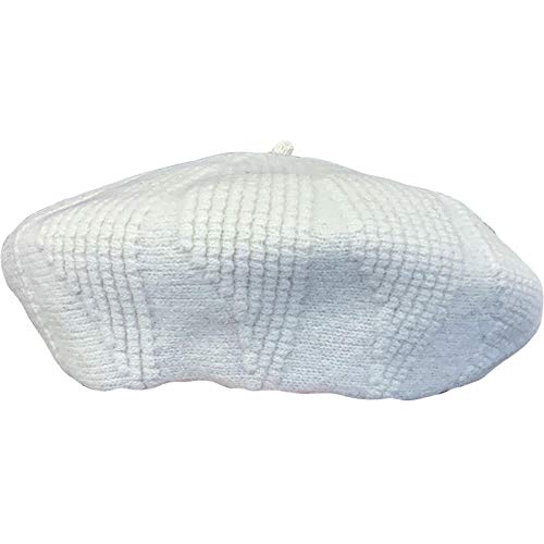 Aibccr Boina Femenina otoño e Invierno Nuevo Sombrero de Pintor de Punto de algodón Sombrero de Calabaza Lindo Sombrero Coreano de decoración de Invierno a Juego