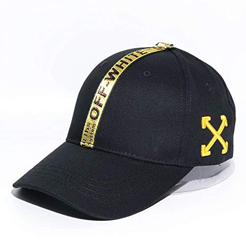 Aibccr Gorra de béisbol Hip Hop Letter Speed ​​Belt Sombrero a Rayas Gorra clásica a Rayas diagonales