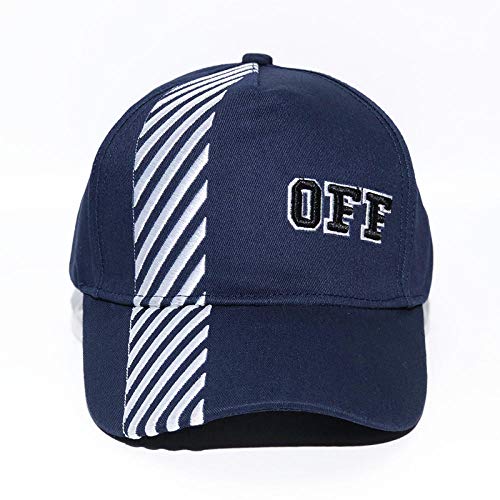 Aibccr Gorra de béisbol Hip Hop Letter Speed ​​Belt Sombrero a Rayas Gorra clásica a Rayas diagonales