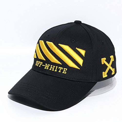 Aibccr Gorra de béisbol Hip Hop Letter Speed ​​Belt Sombrero a Rayas Gorra clásica a Rayas diagonales