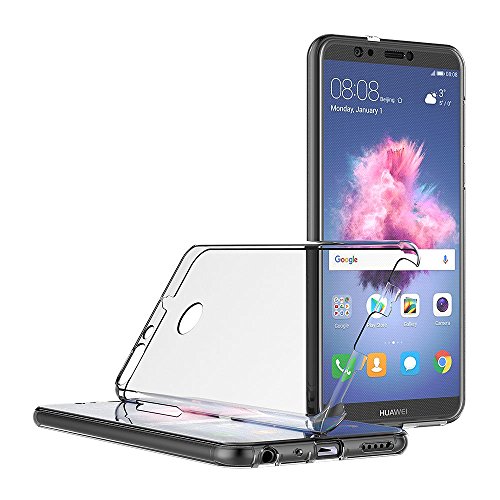 AICEK Funda Huawei P Smart, Transparente Silicona 360°Full Body Fundas para Huawei P Smart Carcasa Silicona Funda Case 15 X 8 cm (5,65 Pulgadas