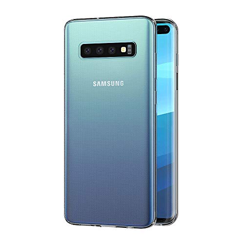 AICEK Funda Samsung Galaxy S10 Plus, Transparente Silicona 360°Full Body Fundas para Samsung S10+ Carcasa Silicona Funda Case