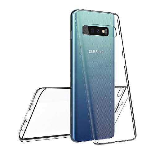 AICEK Funda Samsung Galaxy S10 Plus, Transparente Silicona 360°Full Body Fundas para Samsung S10+ Carcasa Silicona Funda Case
