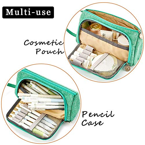 AidShunN Multifuncional Estuche de lápices de Gran Capacidad Bolsa de Lona Premium Bolsa de lápiz Organizador de papelería para niña