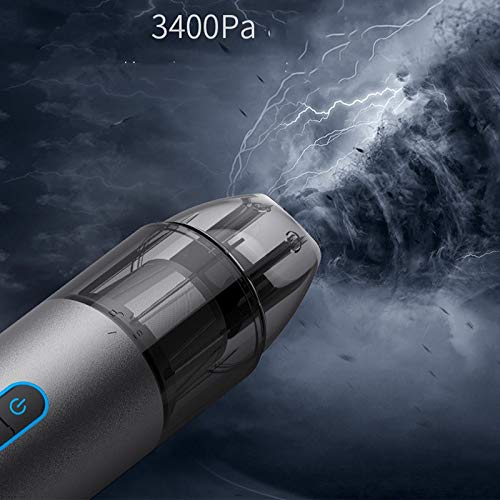AKDSteel Car Vacuum Cleaner Handheld Vacuum Cleaner Handheld Wireless Rechargeable Rechargeable Vacuum Cleaner with LED Strobe Signal Warning Light