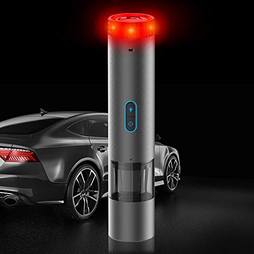 AKDSteel Car Vacuum Cleaner Handheld Vacuum Cleaner Handheld Wireless Rechargeable Rechargeable Vacuum Cleaner with LED Strobe Signal Warning Light