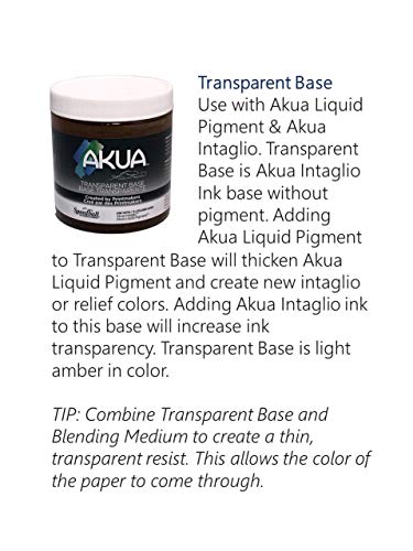 Akua Intaglio IITB Tinta a base de agua, no tóxica, 8 oz. frasco, base transparente, 6.7 cm de altura, 8.4 cm de ancho, 8.4 cm de largo Akua Intaglio IITB Tinta a base de agua, no tóxica, 8 oz. frasco, base transparente, 6.7 cm de altura, 8.4 cm de ancho, 8.4 cm de largo