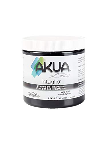 Akua Intaglio tinta 8 Oz l‡mpara Negro