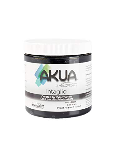 Akua Intaglio tinta 8 Oz Marte Negro