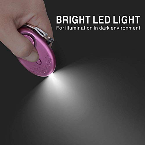 Alarma Personal, Alarma Personal de Emergencia, Scream Safesound, 3 Piezas 140DB Alarma Seguridad Autodefensa con Luz LED Llaveros para Mujeres, Niños, Ancianos, Turno Nocturno