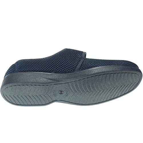 ALBEROLA T867 Zapatilla Cerrada Rejilla Ajuste Velcro Hombre Transpirable Antideslizante Perfumada Marino Talla 42