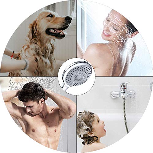 Alcachofa Ducha Con Manguera,Autolimpiante Universal de Alta Presión,5 Modos Alcachofa Ducha Universal de Alta Presión Ahorro de Agua para Baño