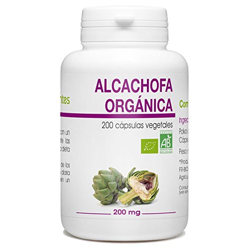 Alcachofa Orgánica - Cynara scolymus - 200mg - 200 cápsulas vegetales