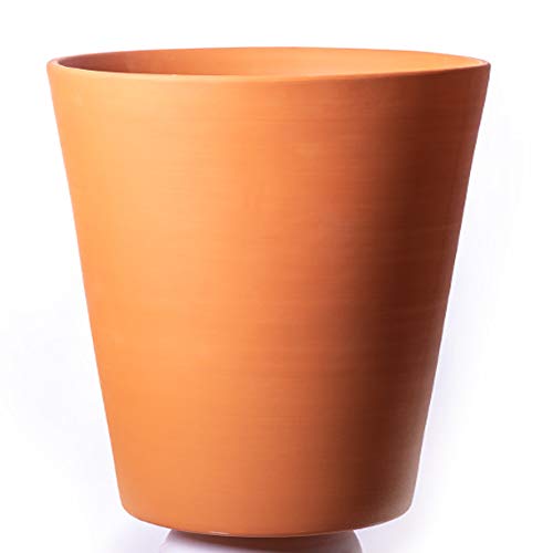 ALFAREROS DAMIAN CANOVAS Modelo CAÑA 2. Maceta Fabricada con Arcilla 23X 21 + 1 Plato diameto 23