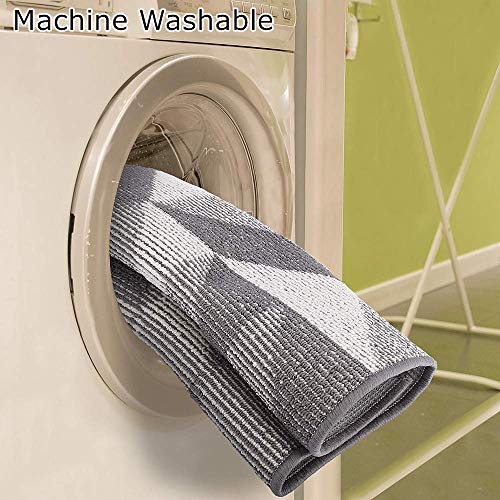 Alfombra de baño antideslizante de felpudo Gatito Alfombrilla goma antideslizante Esbozo de una cara de gato ruborizada con bigotes dibujados a mano de estilo de dibujos animados,color rosa pálido gri