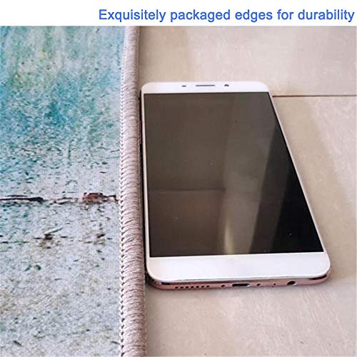 Alfombra mullida Alfombra Moderna Alfombra Rectangular Grupo de triángulos Gris Negro para Sala de Estar de 0,7 cm de Grosor - Gris Negro_80 * 120 cm